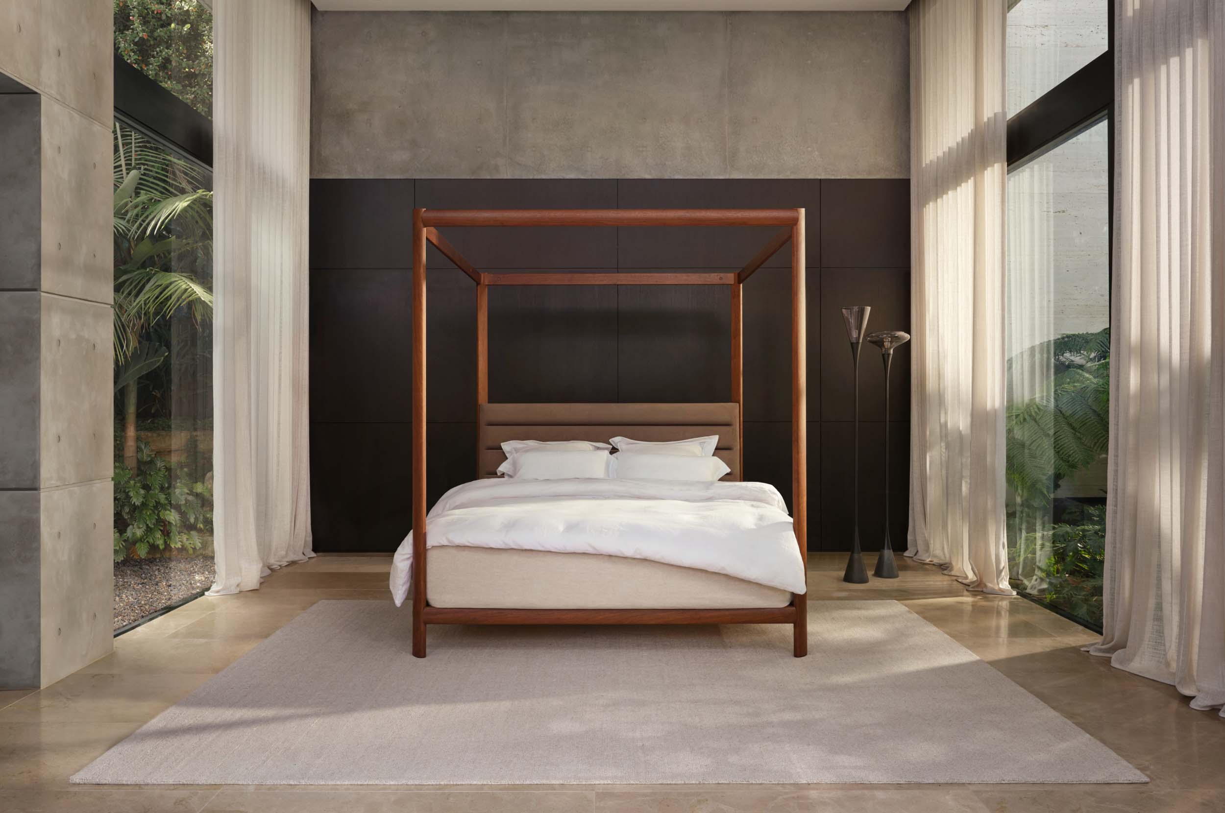4 poster king bed wood frame discount