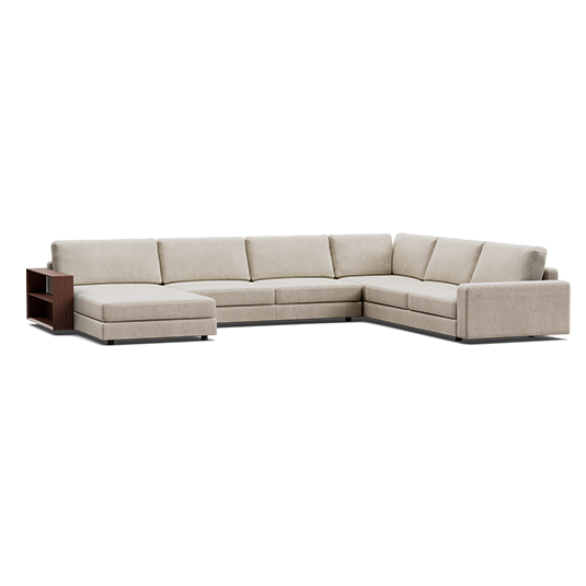 Concerto Modular Corner Sofa with Chaise and Smart Pockets™