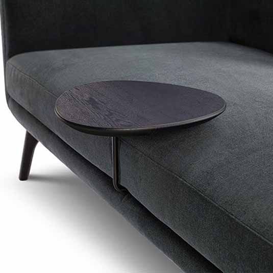 King Boulevard Platform Crescent Table – Timber