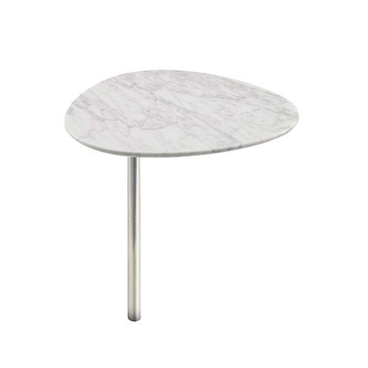 Reo Crescent Table - Marble