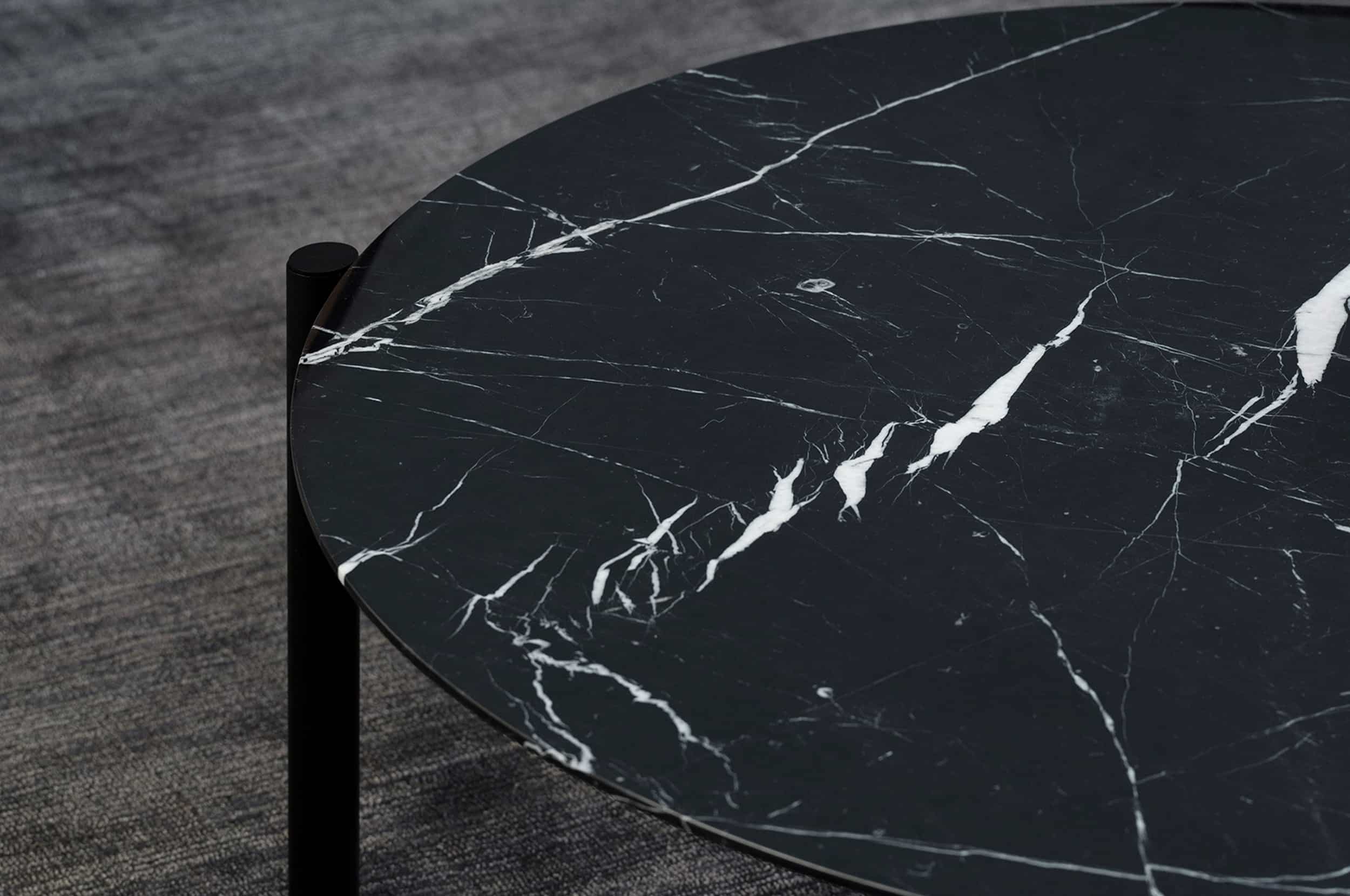 Eto Marble Coffee Table Occasional Tables Timber Veneer Round
