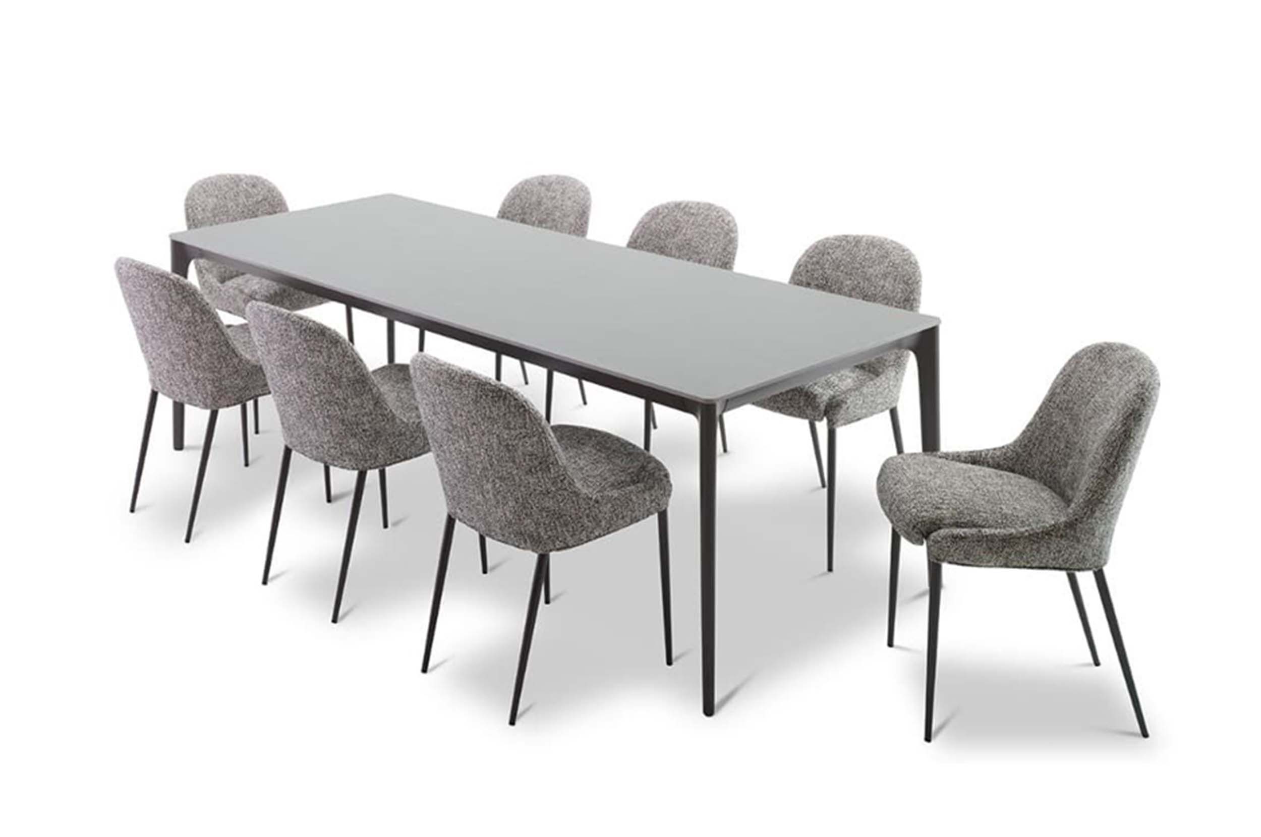 Quay Ceramic 8 Seater Dining Table King Living