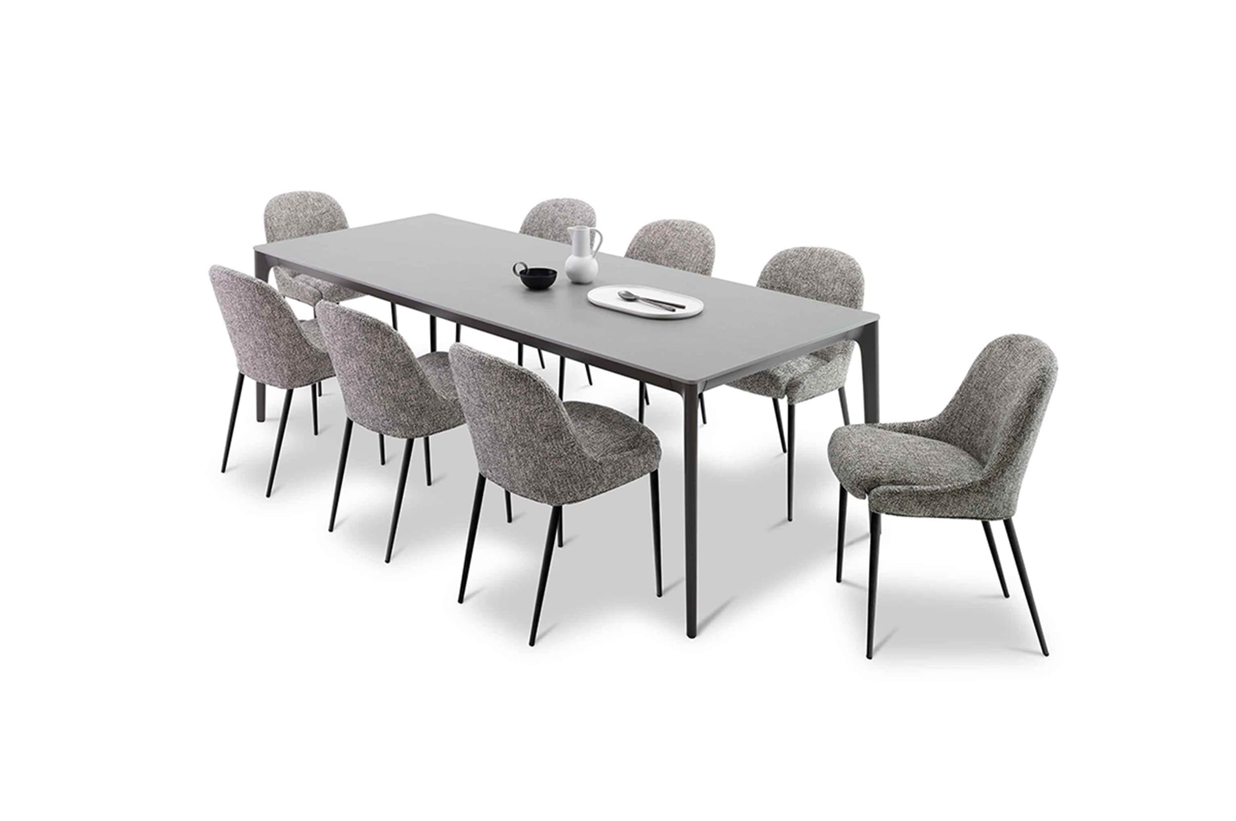 Quay Armless Dining Chair Set of 8 King Living