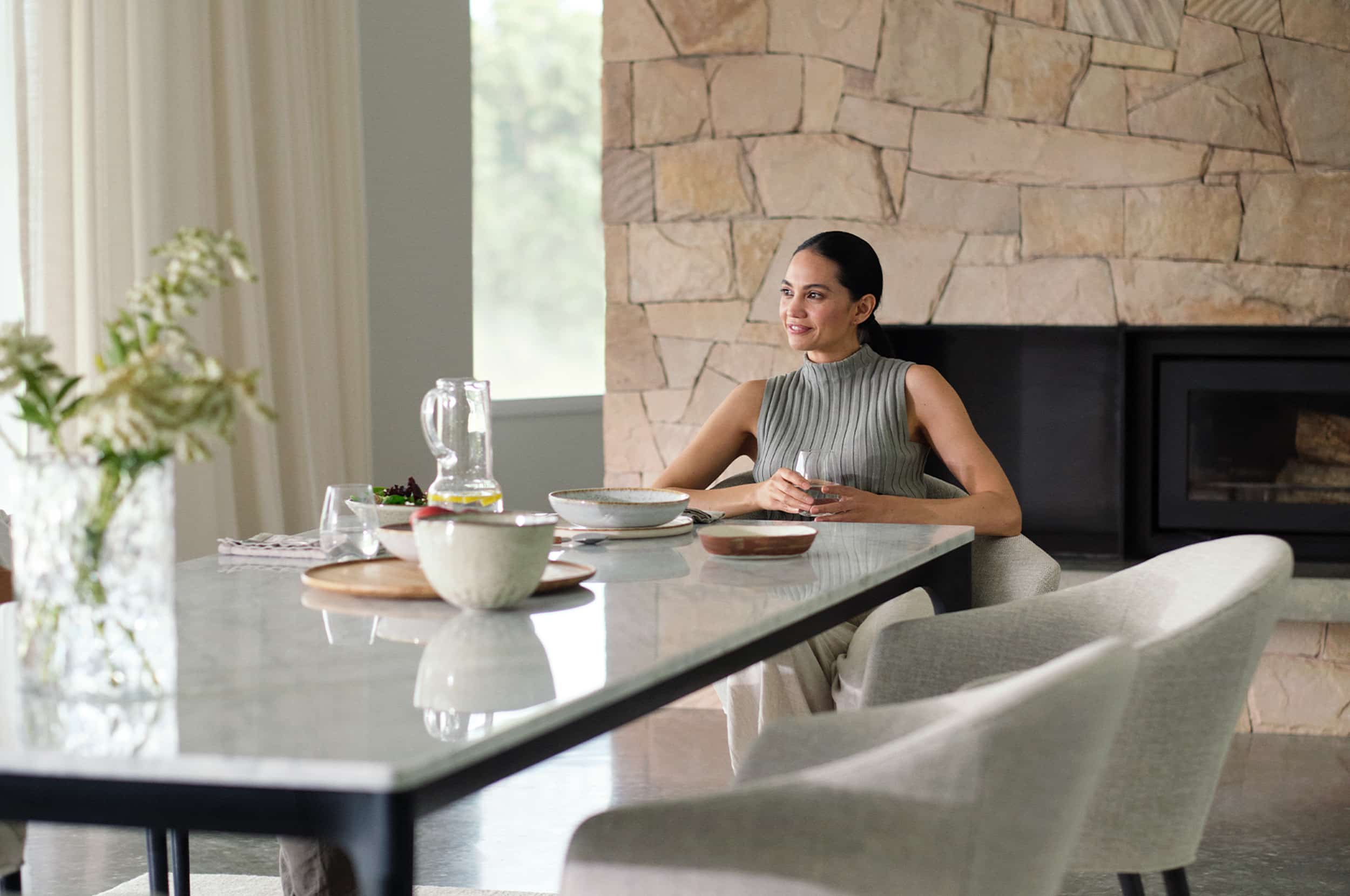 Quay Seater Dining Table with Set of Chairs - Main Image