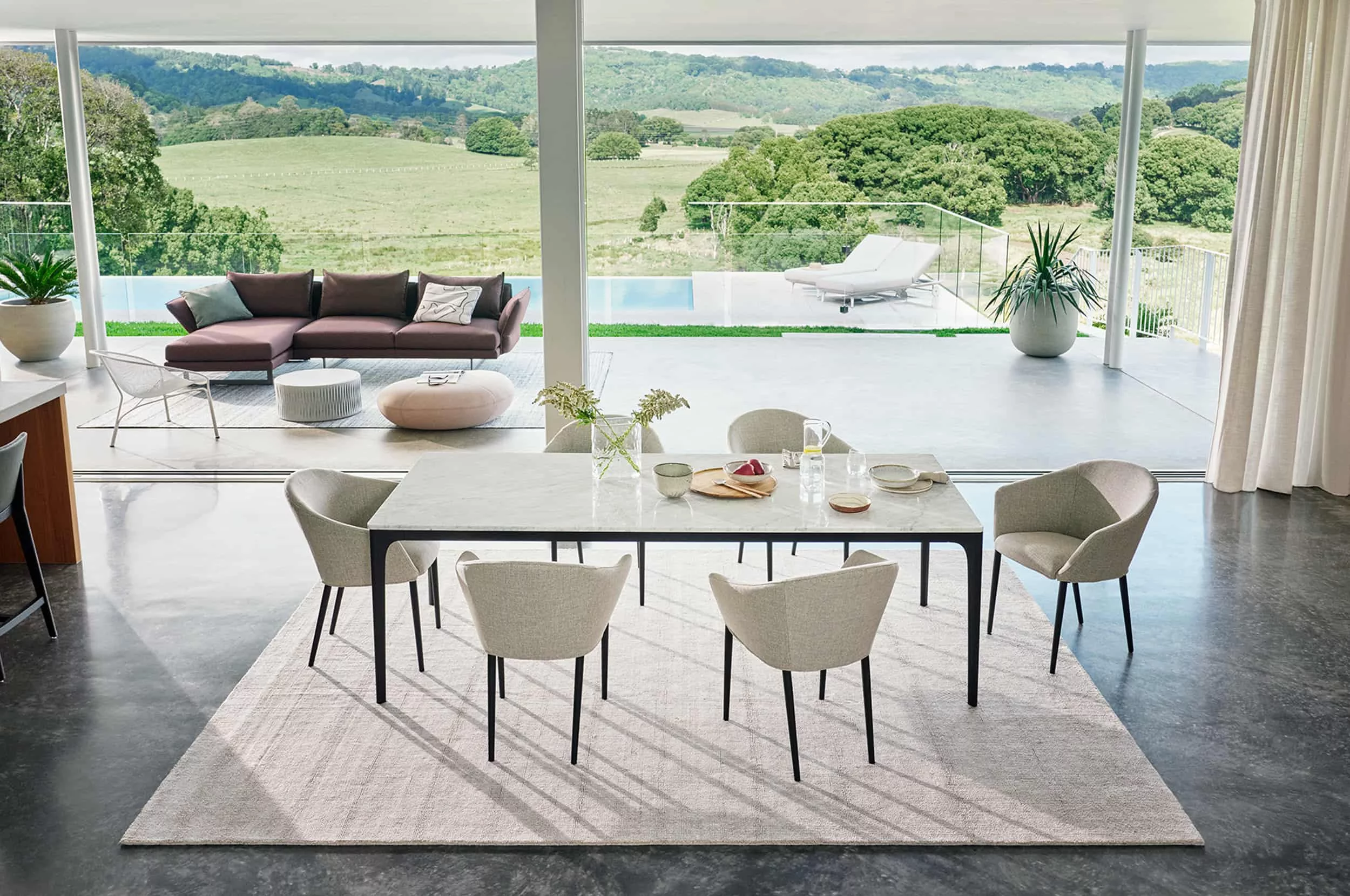 Quay Seater Marble Dining Table