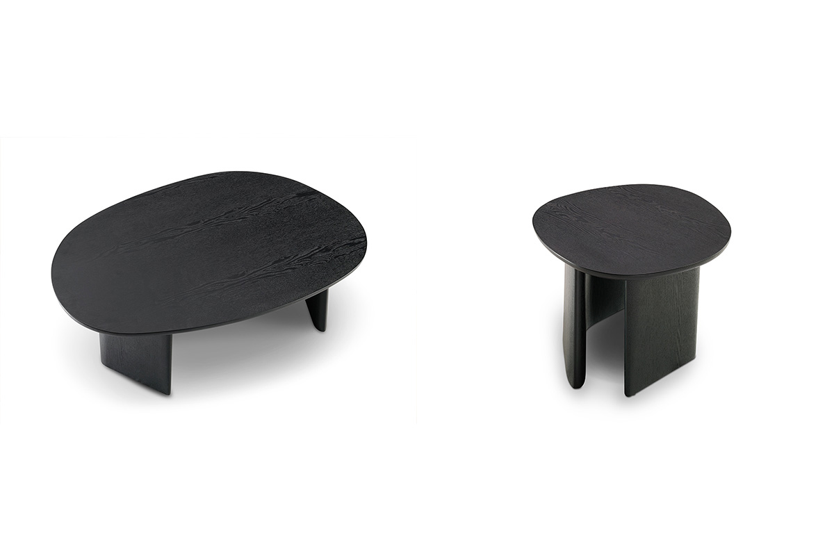 The Issho Coffee and Side Tables in Onyx.