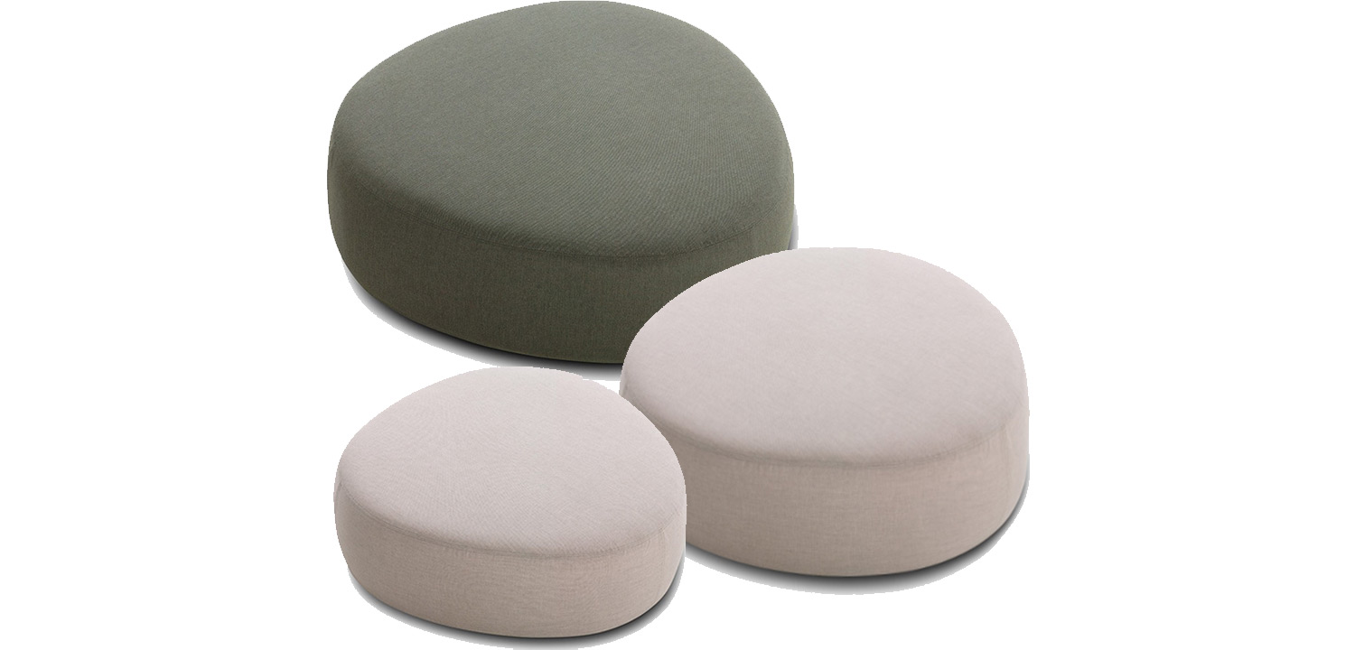 Crescent Outdoor Ottomans King Living